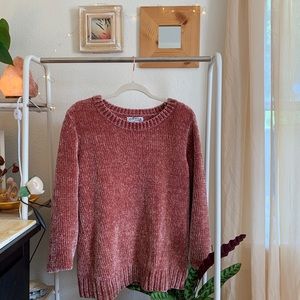 🌹orvis rose chenille sweater 🌹